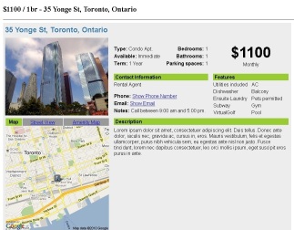 Eye catching classifieds housing ad