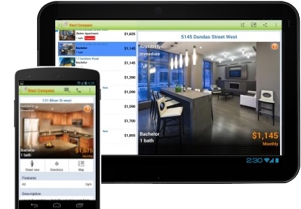 Apartments for rent on the Android