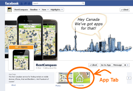 RentCompass Facebook App for Landlords