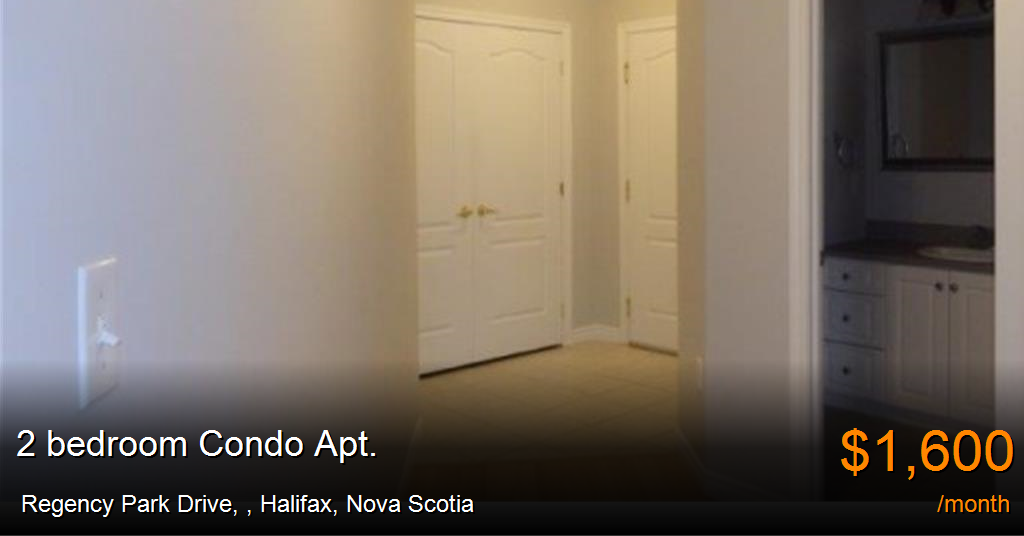 Regency Park Drive,, Halifax Condo Apt. for Rent