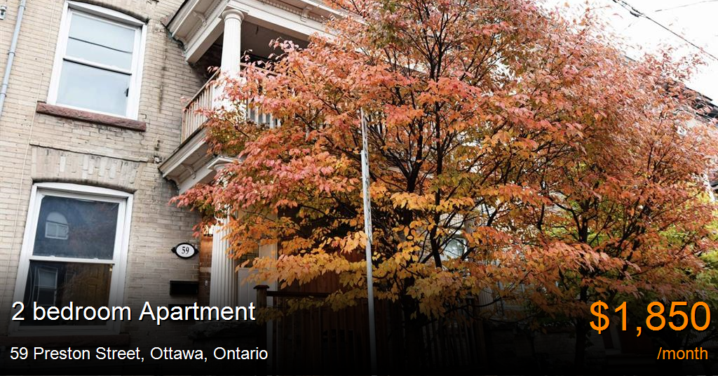 59 Preston Street, Ottawa Apartment for Rent