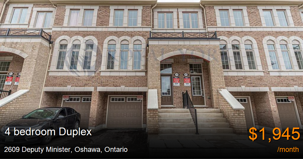 2609 Deputy Minister, Oshawa Duplex for Rent