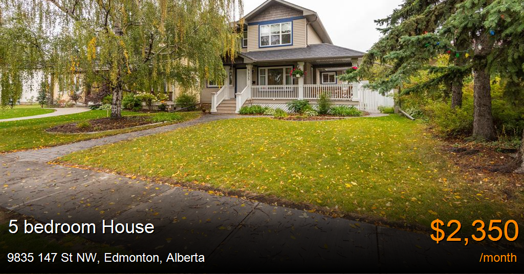 9835 147 St NW, Edmonton House for Rent