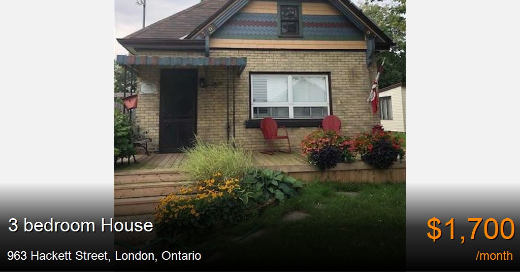 963 Hackett Street, London House for Rent