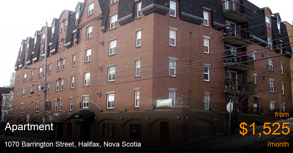 1070 Barrington Street, Halifax Apartment for Rent