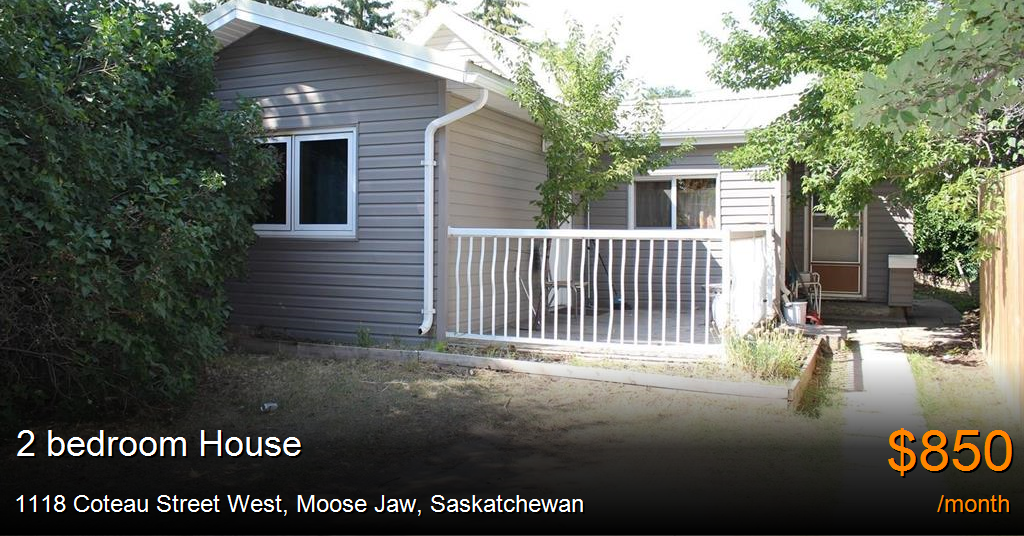 1118 Coteau Street West, Moose Jaw House for Rent