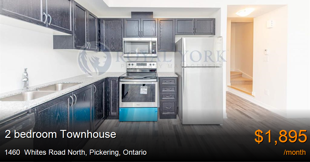1460 Whites Road North, Pickering Townhouse for Rent