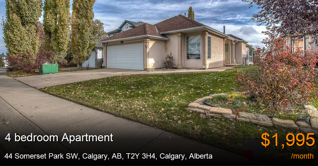 44 Somerset Park SW, Calgary, AB, T2Y 3H4, Calgary Apartment for Rent
