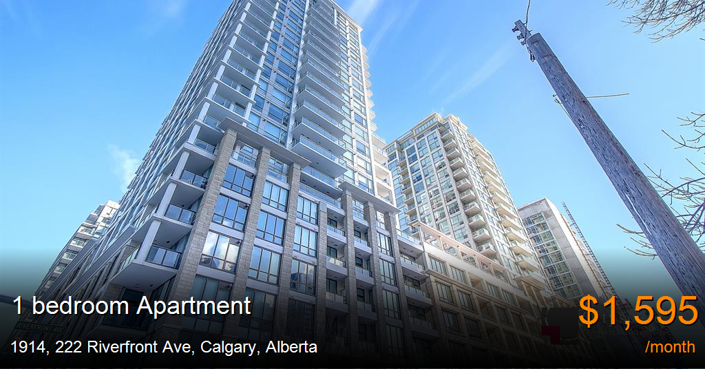 1914, 222 Riverfront Ave, Calgary Apartment for Rent
