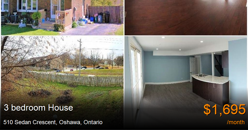 510 Sedan Crescent, Oshawa House for Rent