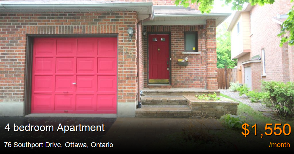 76 southport drive, ottawa Apartment for Rent