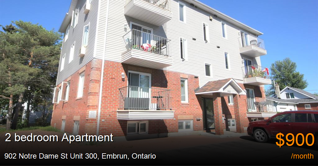 902 notre dame st unit 300, embrun Apartment for Rent