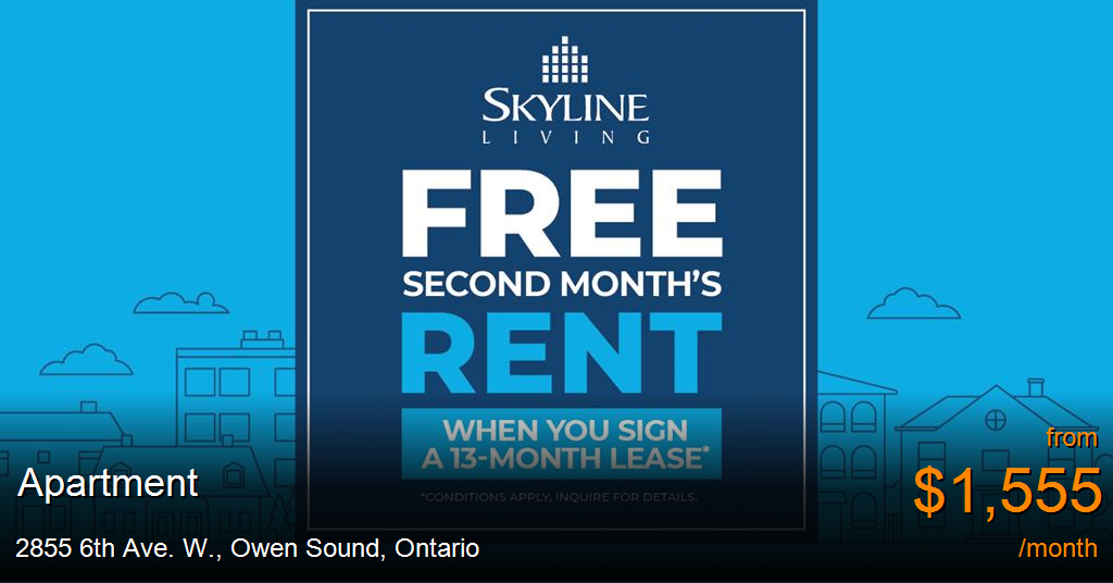 2855 6th ave. w., owen sound Apartment for Rent