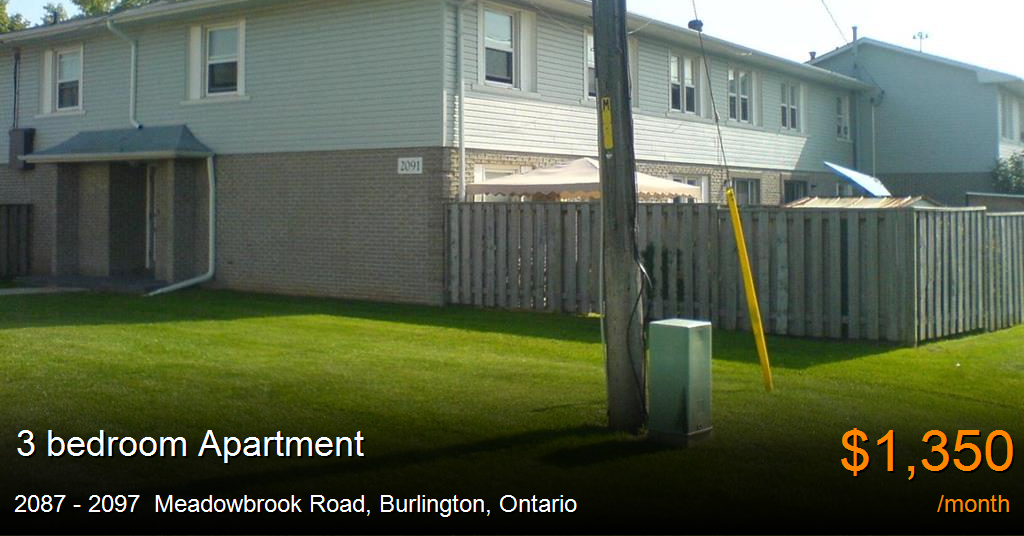 2087 2097 meadowbrook road, burlington Apartment for Rent