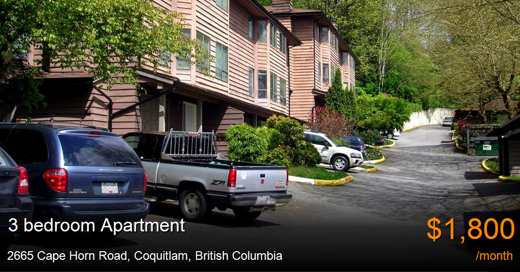 2665 cape horn road, coquitlam Apartment for Rent