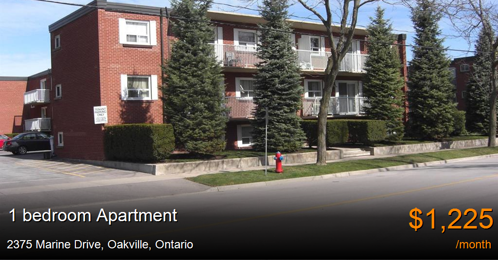 2375 marine drive, oakville Apartment for Rent