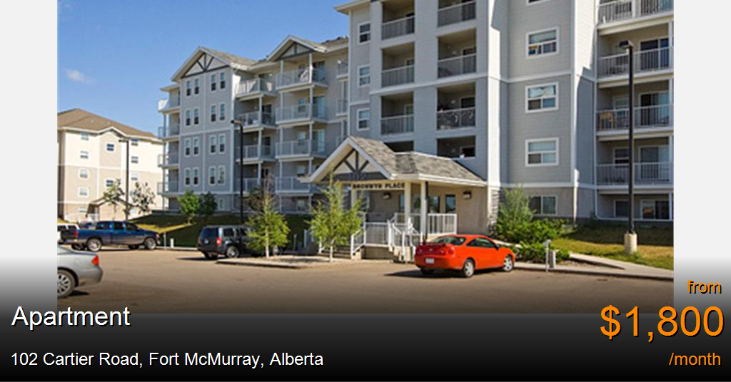 102 cartier road, fort mcmurray Apartment for Rent