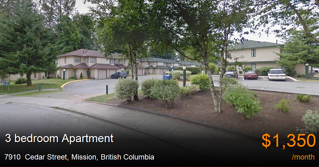 7910 cedar street, mission Apartment for Rent