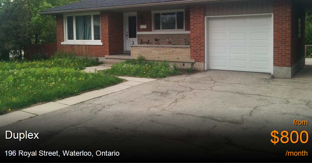 196 royal street, waterloo Duplex for Rent