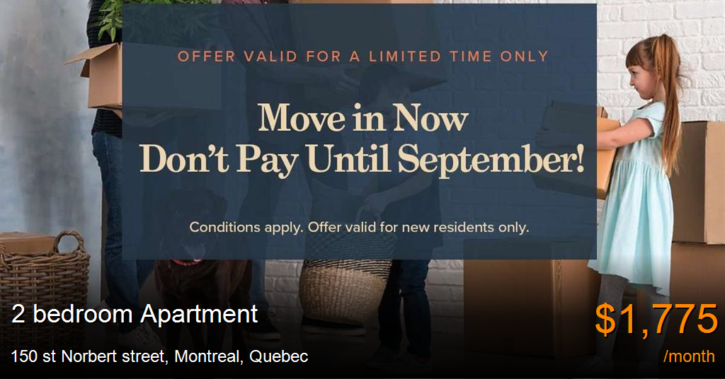 150 st Norbert street, Montreal Apartment for Rent