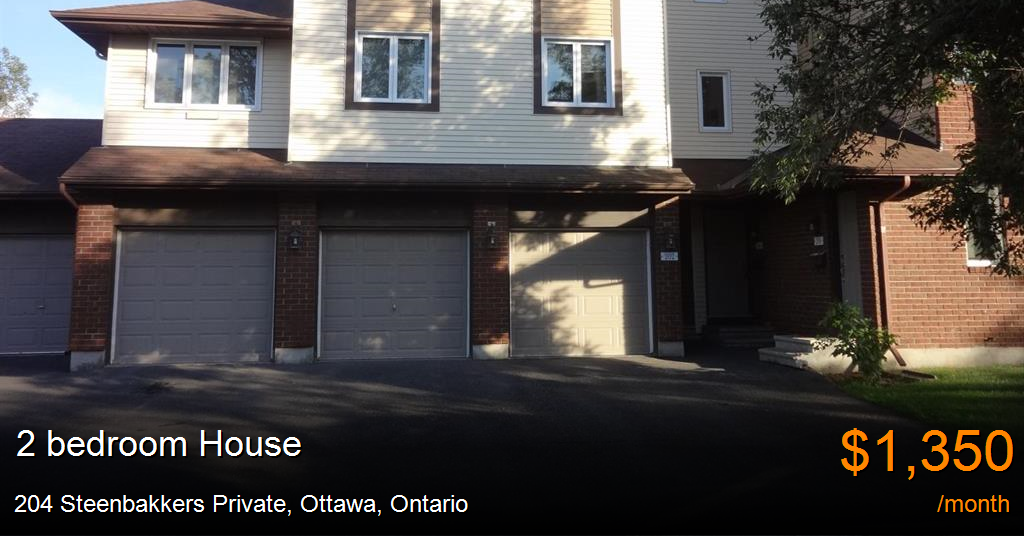 204 steenbakkers private, ottawa House for Rent
