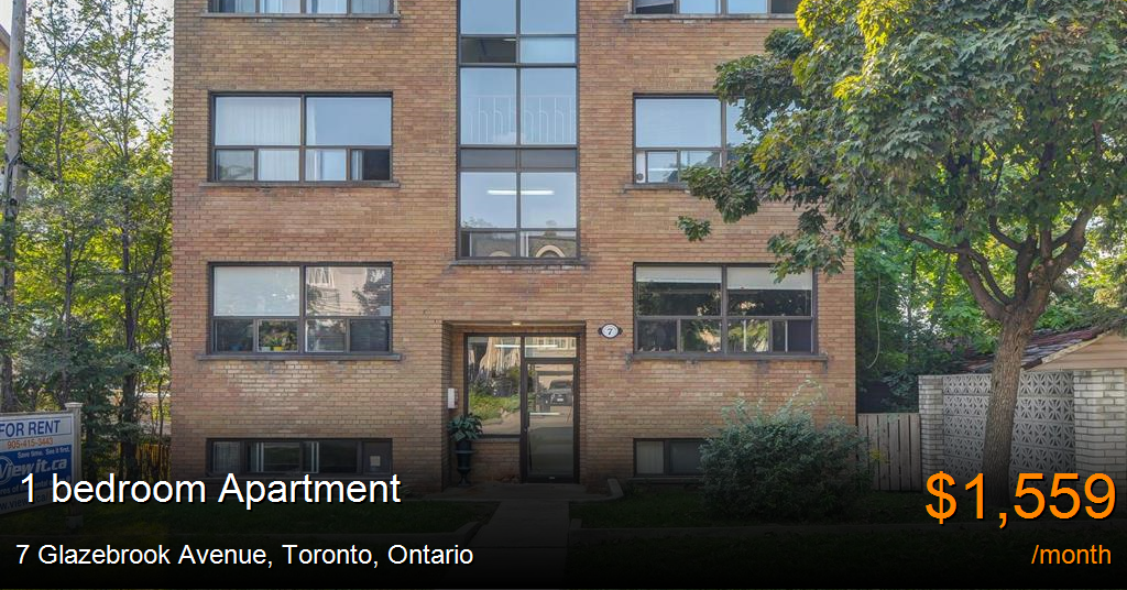7 glazebrook avenue, toronto Apartment for Rent