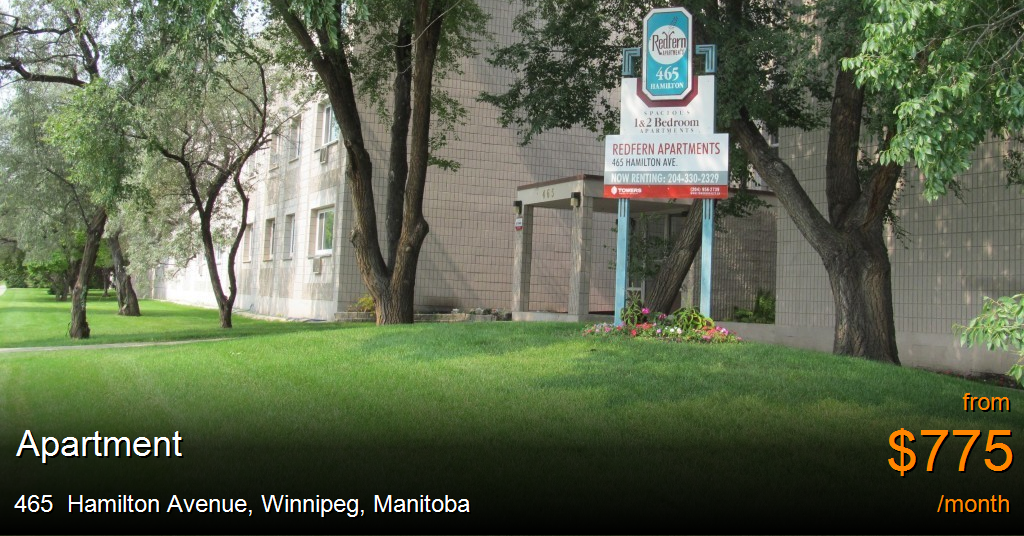 465 Hamilton Avenue, Winnipeg Apartment for Rent