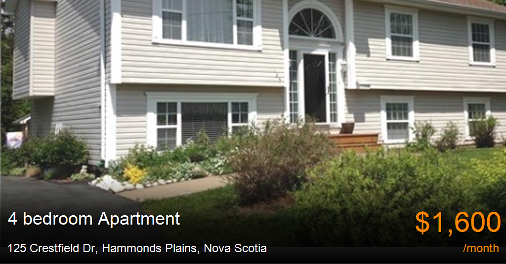 125 crestfield dr, hammonds plains Apartment for Rent