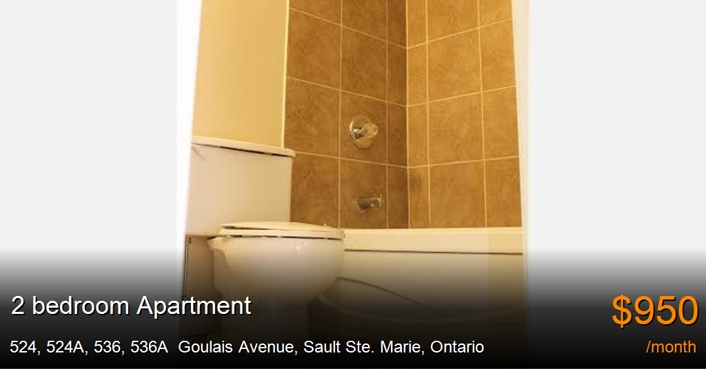 524, 524a, 536, 536a goulais avenue, sault ste. marie Apartment for Rent