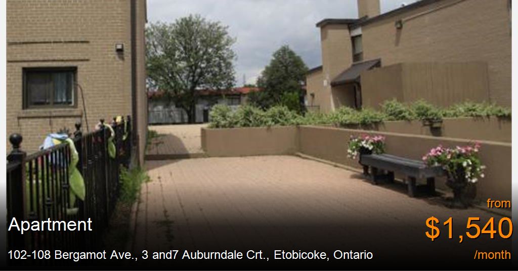 102108 bergamot ave., 3 and7 auburndale crt., etobicoke Apartment