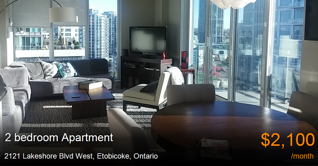2121 lakeshore blvd west, etobicoke Apartment for Rent