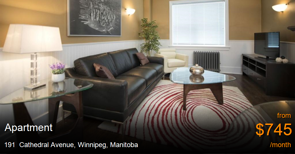 191 cathedral avenue, winnipeg Apartment for Rent
