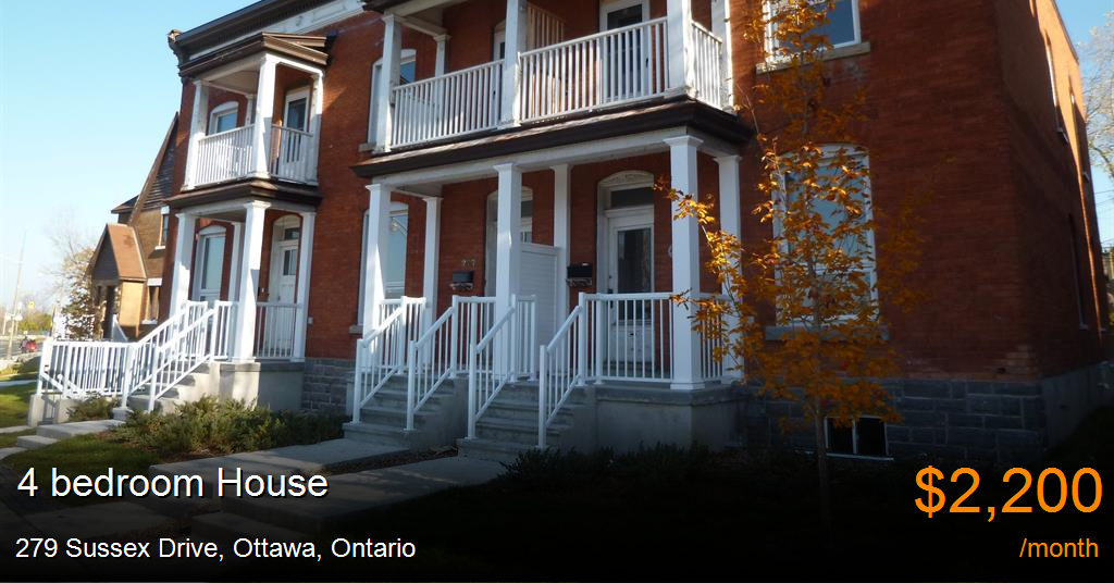 279 sussex drive, ottawa House for Rent