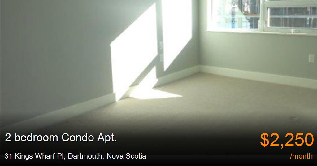 31 kings wharf pl, dartmouth Condo Apt. for Rent