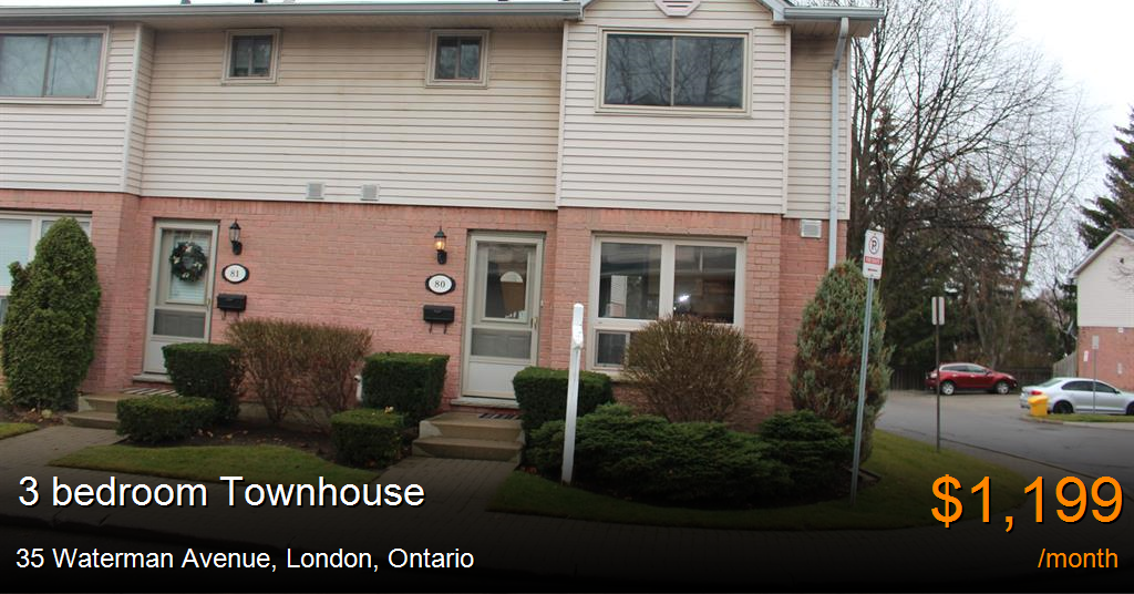 35 waterman avenue, london Townhouse for Rent