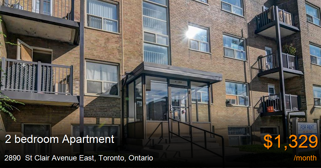 2890 st clair avenue east, toronto Apartment for Rent