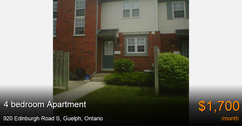 920 edinburgh road s, guelph Apartment for Rent