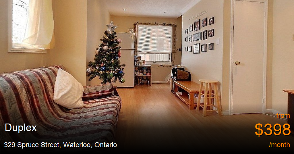 329 spruce street, waterloo Duplex for Rent