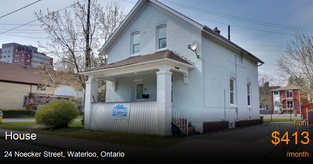 24 noecker street, waterloo House for Rent