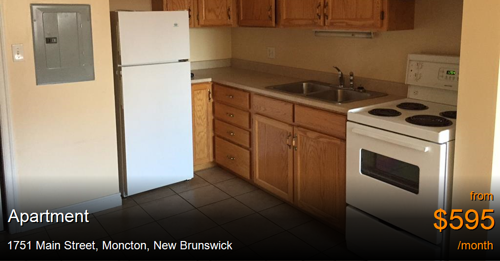 1751 main street, moncton Apartment for Rent