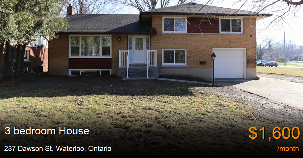 237 dawson st, waterloo House for Rent