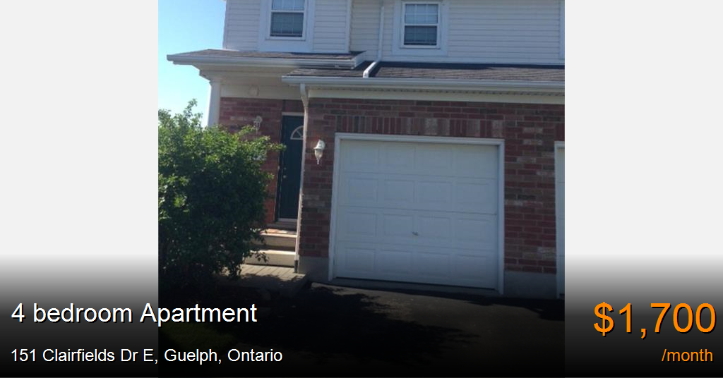 151 clairfields dr e, guelph Apartment for Rent