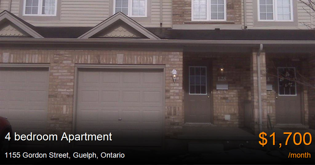 1155 gordon street, guelph Apartment for Rent