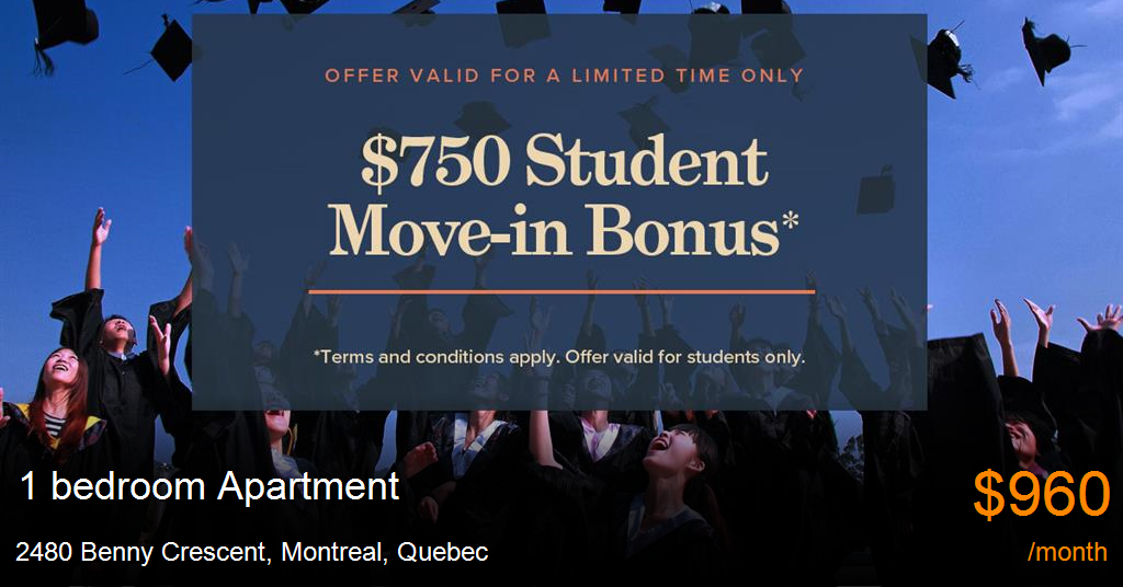 2480 Benny Crescent, Montreal Apartment for Rent