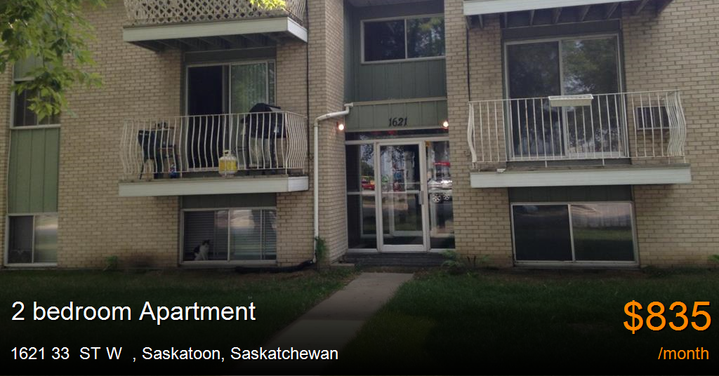 1621 33 st w, saskatoon Apartment for Rent