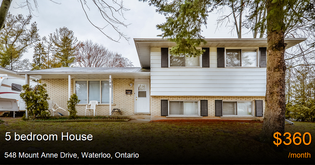 548 mount anne drive, waterloo House for Rent