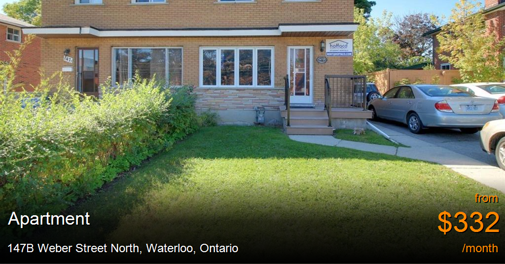 147b weber street north, waterloo Apartment for Rent
