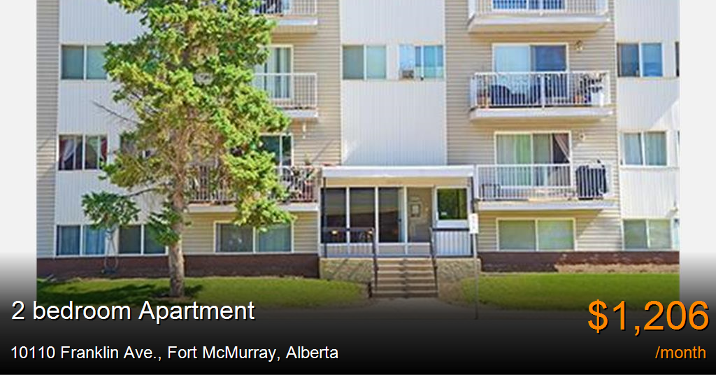 10110 franklin ave., fort mcmurray Apartment for Rent