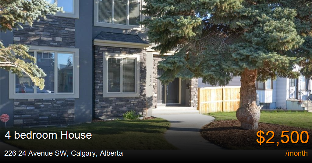 226 24 avenue sw, calgary House for Rent