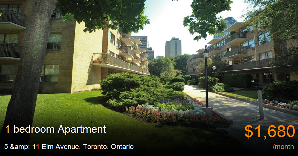 5 & 11 elm avenue, toronto Apartment for Rent